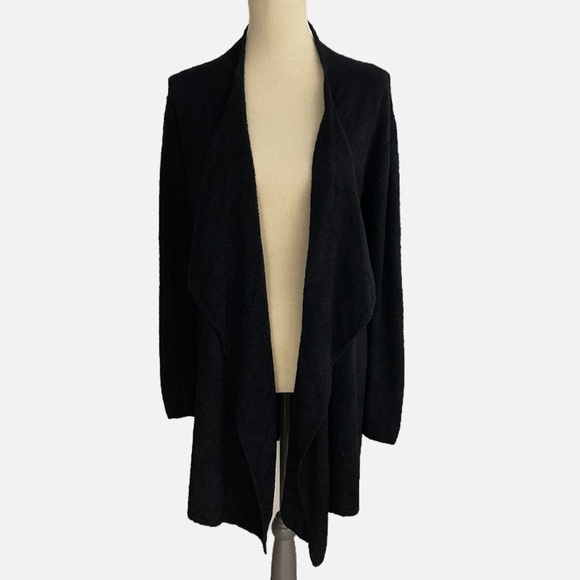 Barefoot Dreams Calypso Bamboo Chic Lite Wrap Cardigan 436 Small/Medium Black - Picture 8 of 10